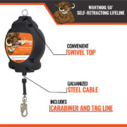 100' WARTHOG® SERIES SELF-RETRACTING LIFELINE - Image 2